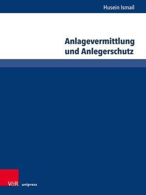 cover image of Anlagevermittlung und Anlegerschutz